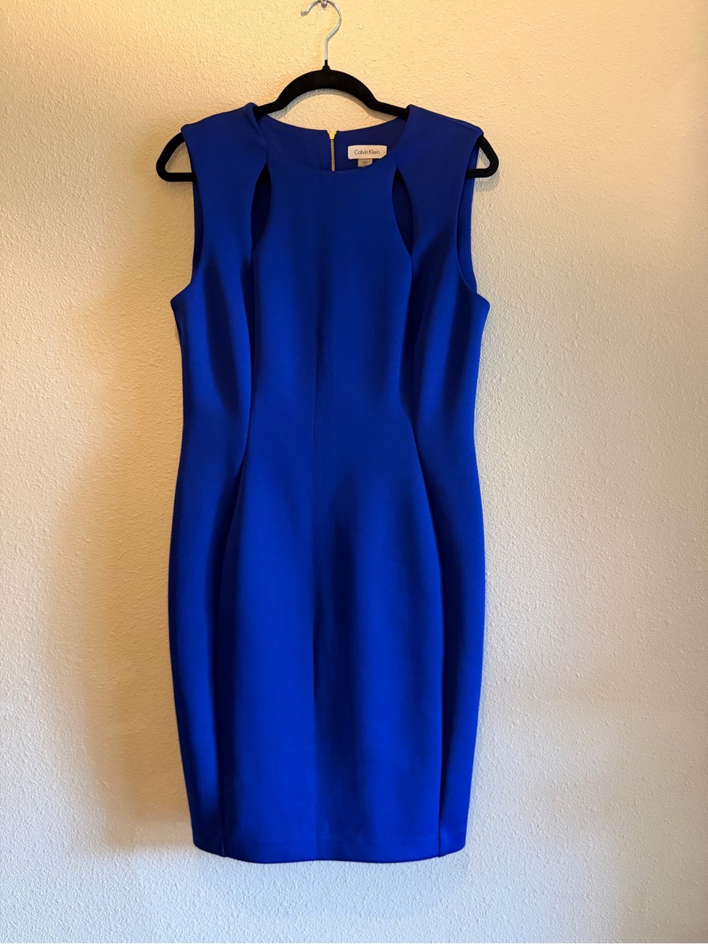 Calvin Klein Cobalt Cutout Sheath Dress